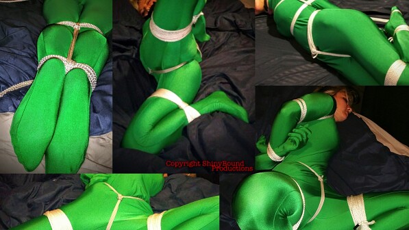 Tied in Green Spandex